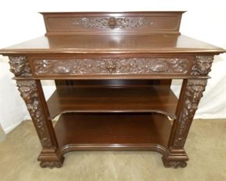 HORNER SIDE SERVER HEAVILY CARVED