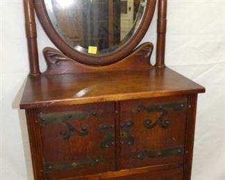 VIEW 2 CLOSEUP ORIG. FINISH, BEV. MIRROR