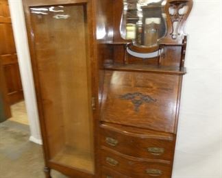 VIEW 4 OAK SIDE BY SIDE SECRETARY