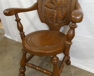 VIEW 4 ORNATE PARLOR ARM CHAIR