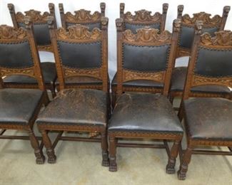 HARD TO FIND SET 8 HORNER CHAIRS