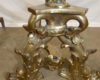 VIEW 4 CLOSEUP BRASS ANDIRON