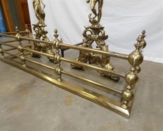 VIEW 7 BRASS FIREPLACE SET