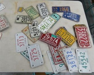 VARIOUS MOTORCYCLE TAGS AND OTHERS