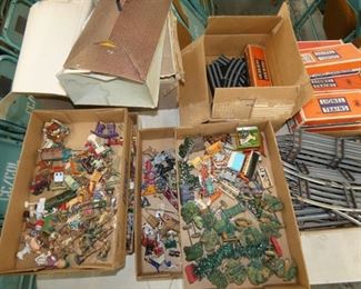 LIONEL TRAINS, LEAD SOLDIERS ETC