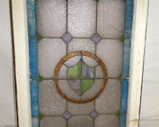 VIEW 2 CLOSEUP STAINED GLASS WINDOW