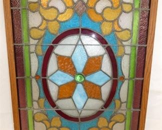 VIEW 2 CLOSEUP STAINED GLASS WINDOW