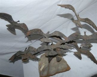 VIEW 4 HANDMADE METAL BIRD ART