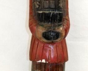 45IN CARVED WOODEN INDIAN