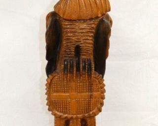 38IN WOODEN CARVED EAGLE