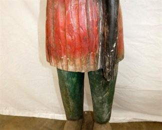 VIEW 3 BASE WOODEN CARVED INDIAN