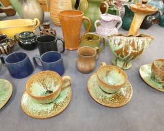 VARIOUS PIECES AR COLE POTTERY