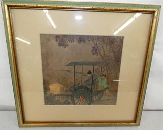 11X10 WOODBLOCK ORIENTAL PICTURE