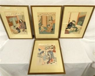 GROUP PICTURE ORIENTAL WOODBLOCK
