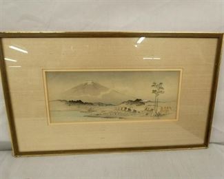12X5 EARLY WOODBLOCK PICTURE