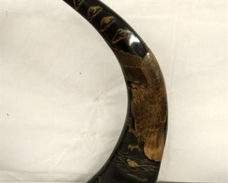 17IN CARVED HORN