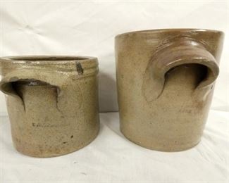 SIGNED SALT GLAZE POTTERY