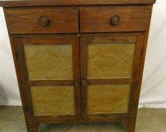 1800'S 4 TIN PIE SAFE