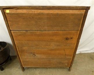 VIEW 5 BACK VIEW PIE SAFE 1800'S