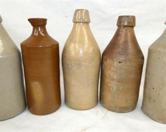 VARIOUS STONEWARE BOTTLES