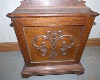 VIEW 5 OAK CASE W/ CARVINGS