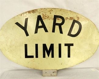 36X24 RR YARD LIMIT SIGN