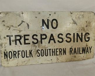 NO TRESPASSING NORFOLK VA RR