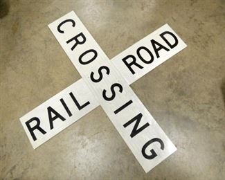 4FT. RAIL ROAD CROSSING SIGN