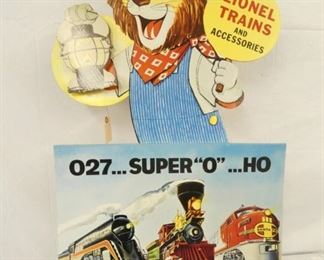LIONEL TRAINS EASLE BACK DISPLAY