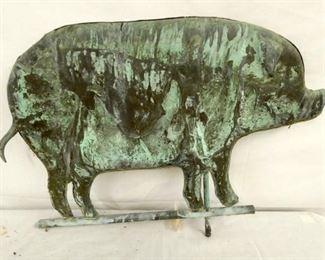 COPPER PIG WEATHER VANE