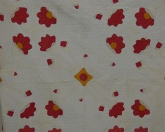 VIEW 2 CLOSEUP HANDMADE QUILT