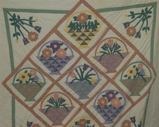 VIEW 2 CLOSEUP HANDMADE QUILT