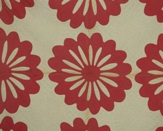 VIEW 3 EARLY HANDMADE QUILT