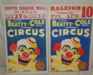VIEW 6 RALEIGH NC CIRCUS POSTERS