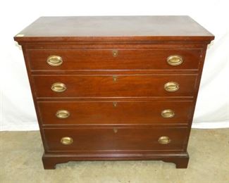 4 DRAWER MAH. CRAFTIQUE CHEST