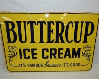 36X24 OLD STOCK DS BUTTERCUP SIGN