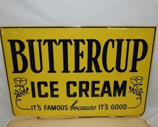 VIEW 5 36X24 OLD STOCK BUTTERCUP SIGN
