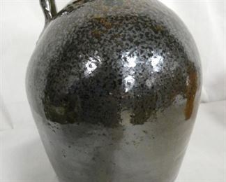 2G. NC POTTERY JUG W/ SLIP GLAZE