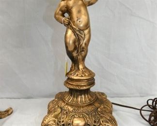 VIEW 4 FIGURAL BASE PARLOR LAMP