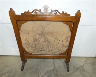 NEEDLE POINT FIRE PLACE SCREEN