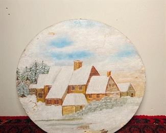 Barrel top housescape oil