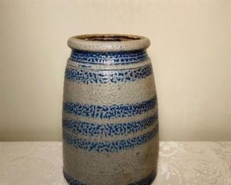 Salt glaze striper crock