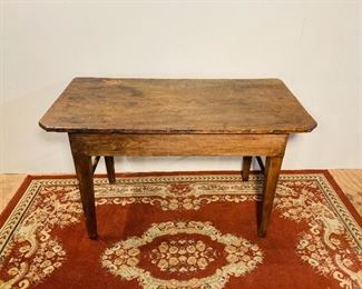 Walnut One board top tavern table