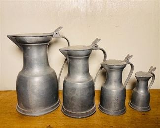 Pewter measure set