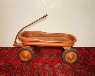 Red roadster style wagon