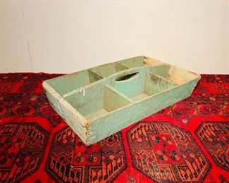 Apple green compartment tote