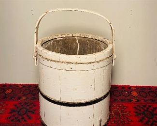 White and black bucket 