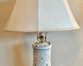 Belleek Castle Tower Lamp