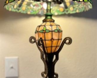 Tall Stained Glass Lamp