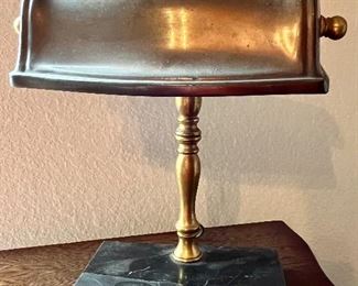 Vintage Desk Lamp on Marble Base